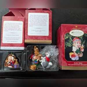 Hallmark elf ornament set